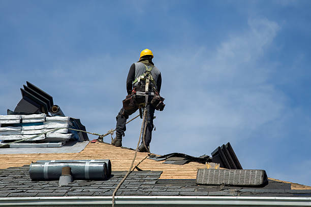 Professional Roof Replacement technician working in Groveton, TX